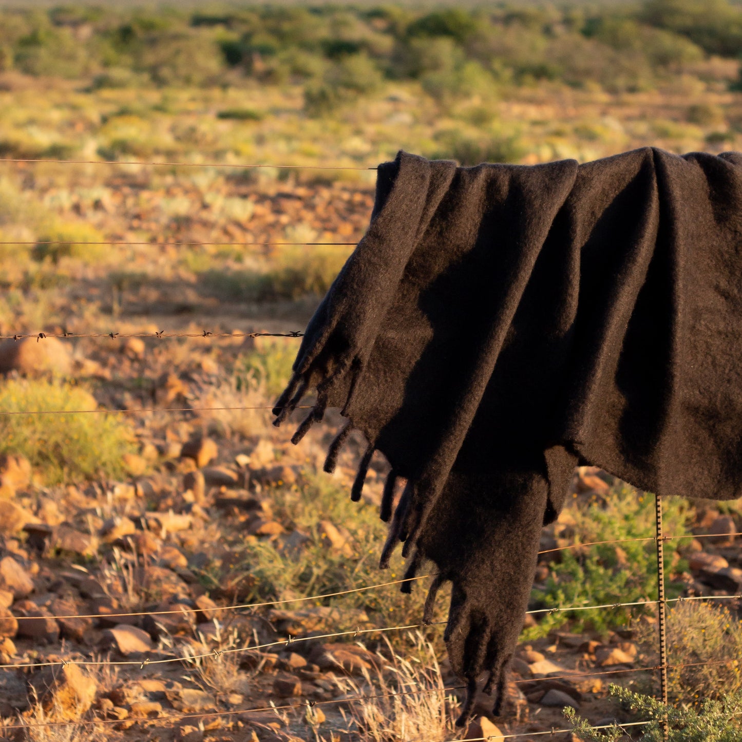 Karoo Midnight Mohair Blanket