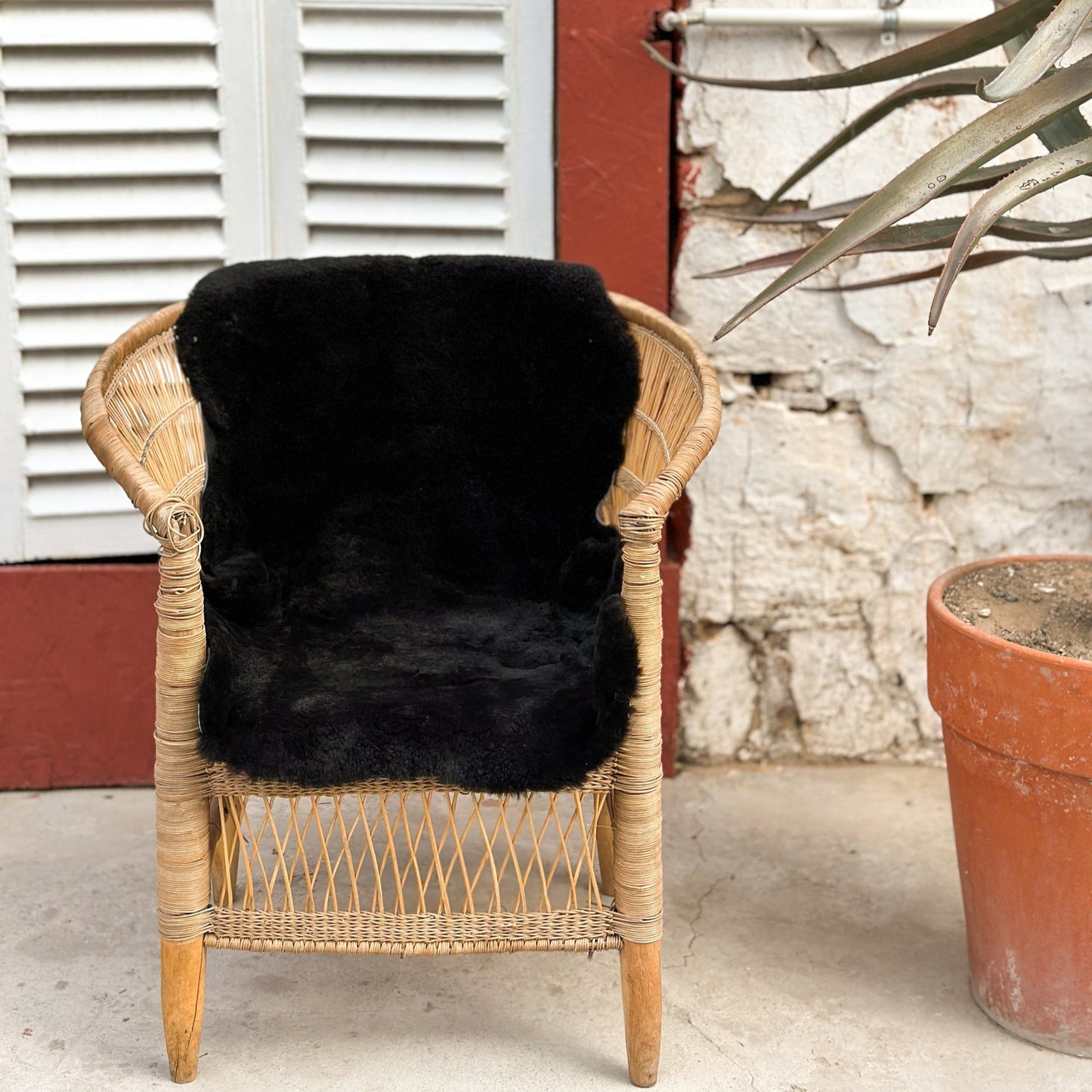 Karoo Sheepskin Kaross Black