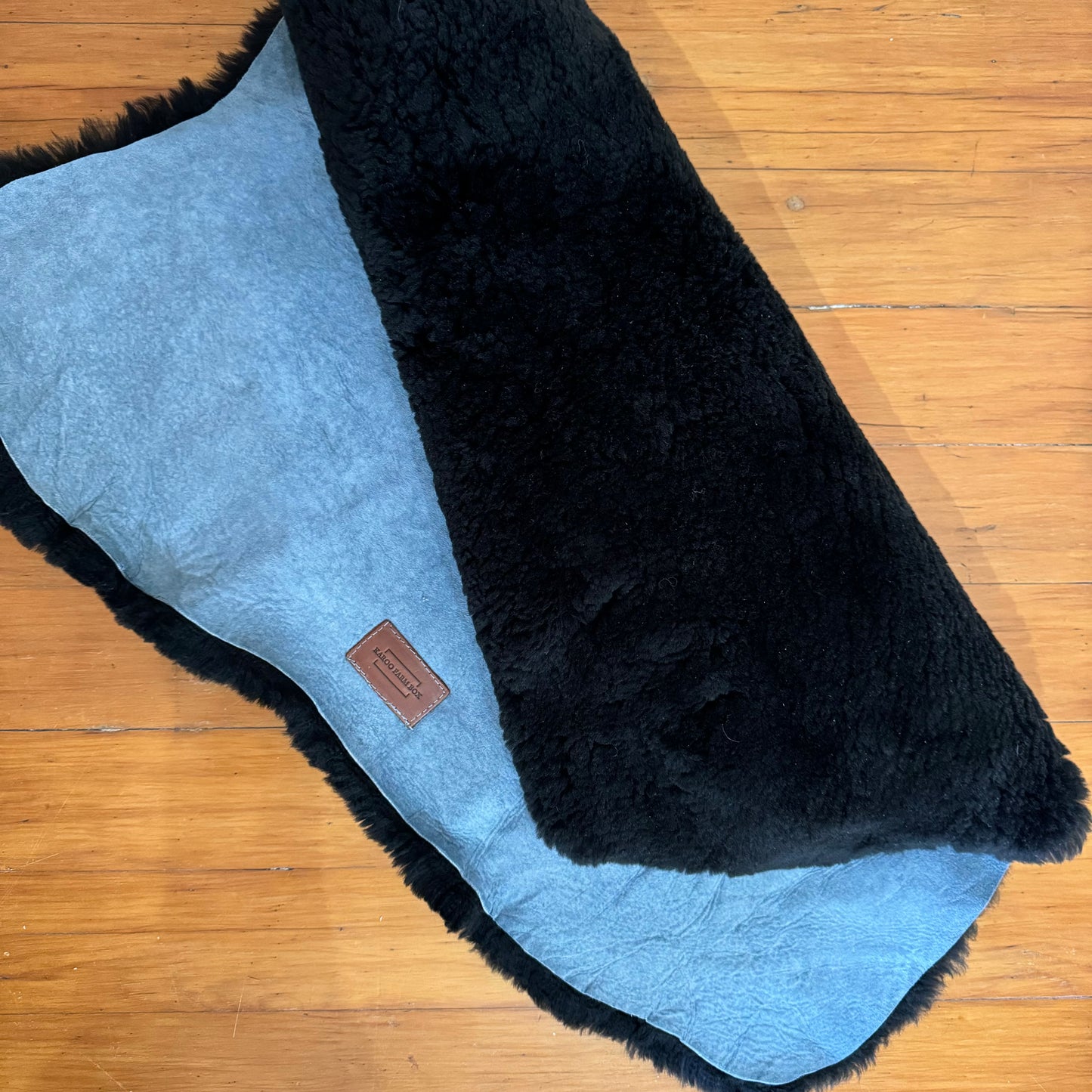 Karoo Sheepskin Kaross Black