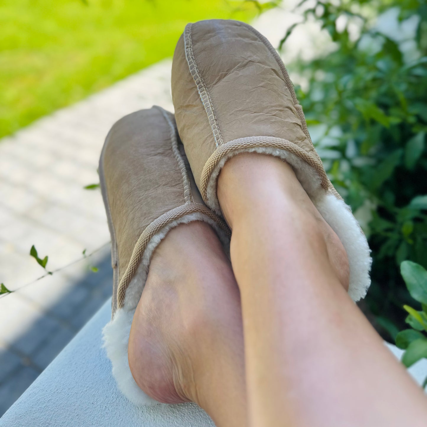 100% Wool Slip-on Pantoffels