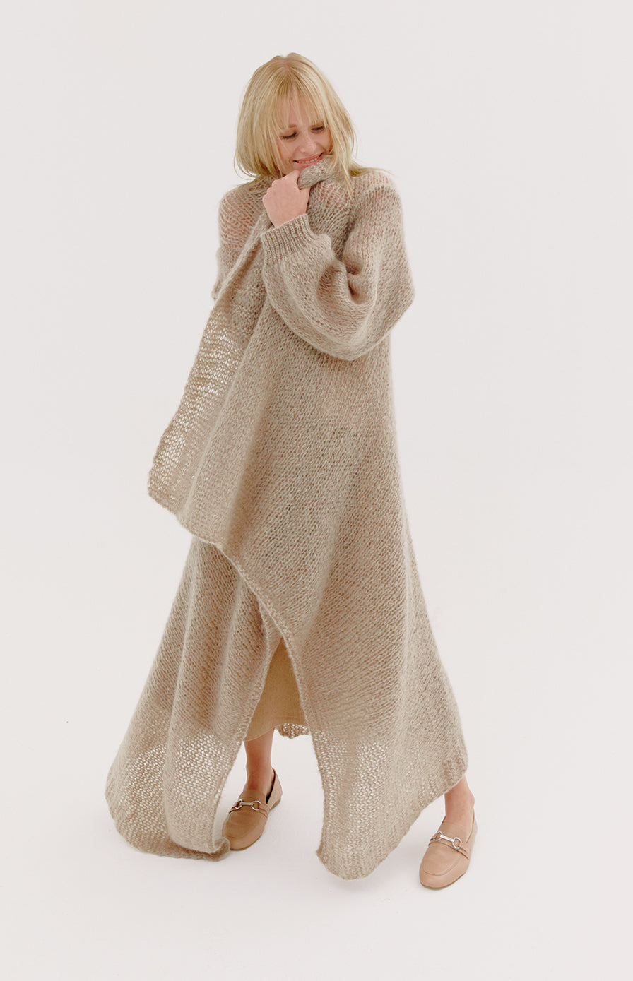 Miss Knitwear Hannah Mohair Coatigan