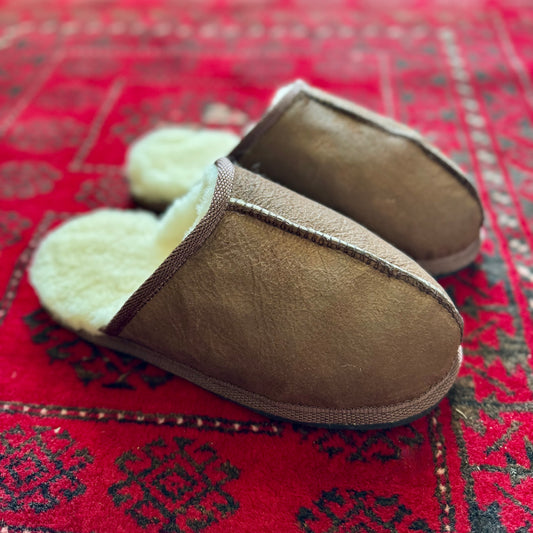100% Wool Slip-on Pantoffels