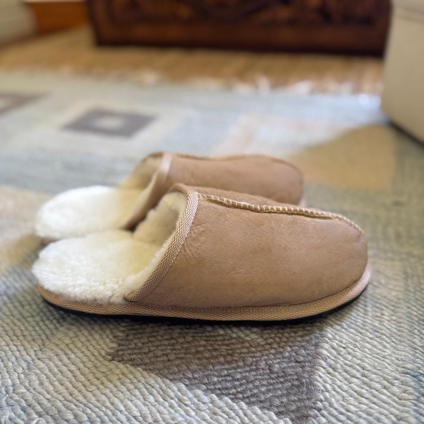100% Wool Slip-on Pantoffels