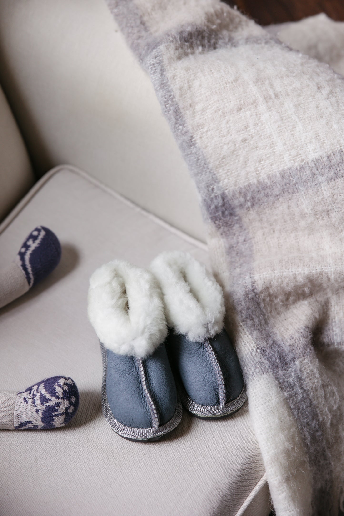 100% Sheepskin Wool Pantoffels - Kids