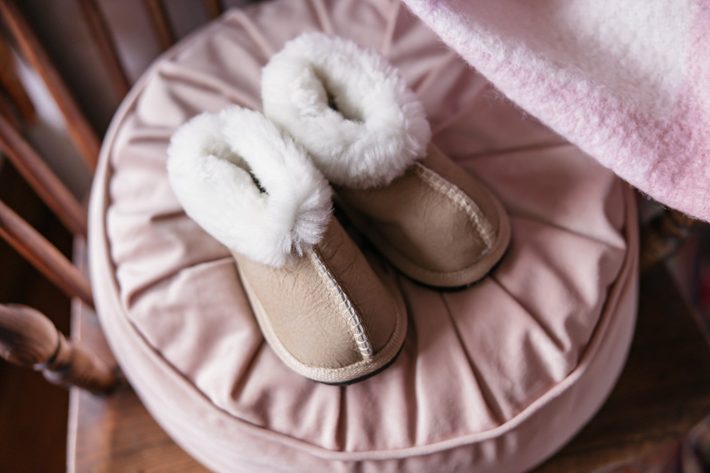 100% Sheepskin Wool Pantoffels - Kids