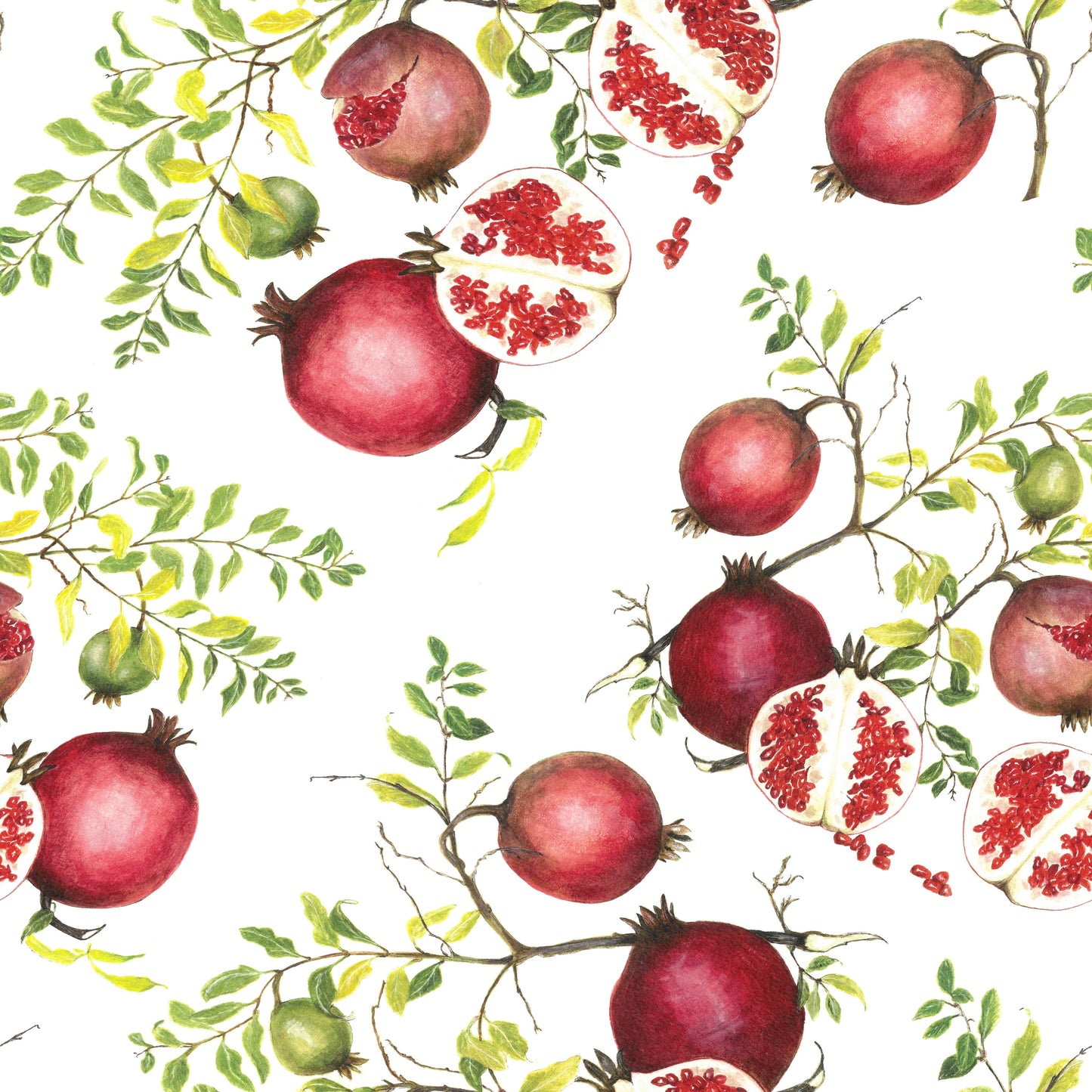 Pomegranate Tea Towel