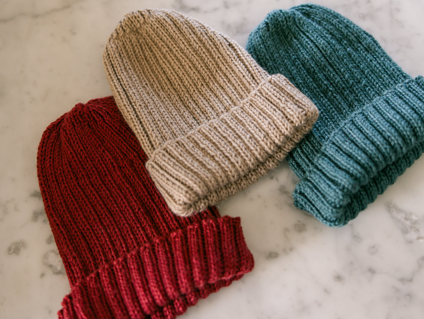 Knitted Mohair & Wool Beanie