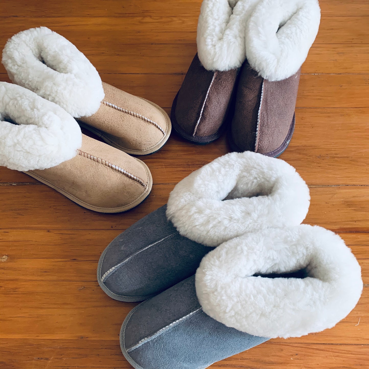 100% Sheepskin Wool Pantoffels